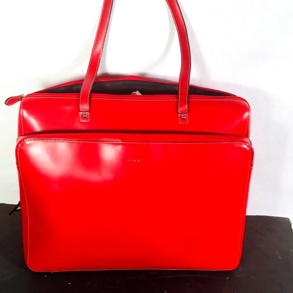 Lodis Other - Lodis Audrey Work Bag Large Red 100% leather business Briefcase  Fire engine